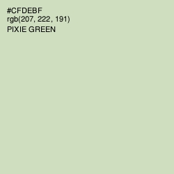 #CFDEBF - Pixie Green Color Image